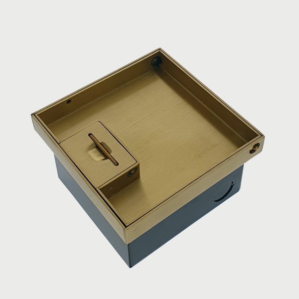FOBBR19R2PS67 - FFOB-149B-2A Floor Box 2 x 10Amp Round Auto switched GPOs