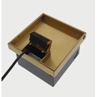 FOBBR19R2PS67 - FFOB-149B-2A Floor Box 2 x 10Amp Round Auto switched GPOs