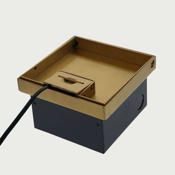 FOBBR19R2PS67 - FFOB-149B-2A Floor Box 2 x 10Amp Round Auto switched GPOs