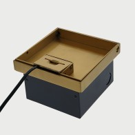 FOBBR19R2PS67 - FFOB-149B-2A Floor Box 2 x 10Amp Round Auto switched GPOs