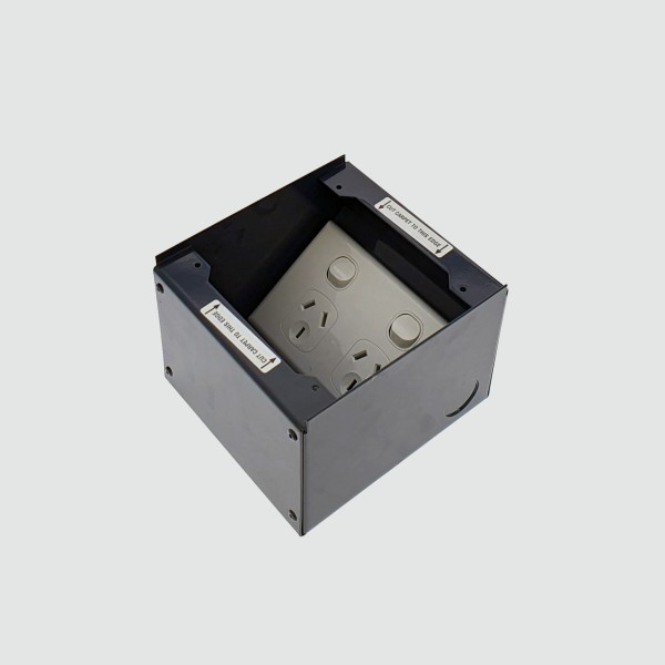 FOBBR19R1STDO - FFOB-149B/2P Floor Box 1 x Standard DGPO GPOs