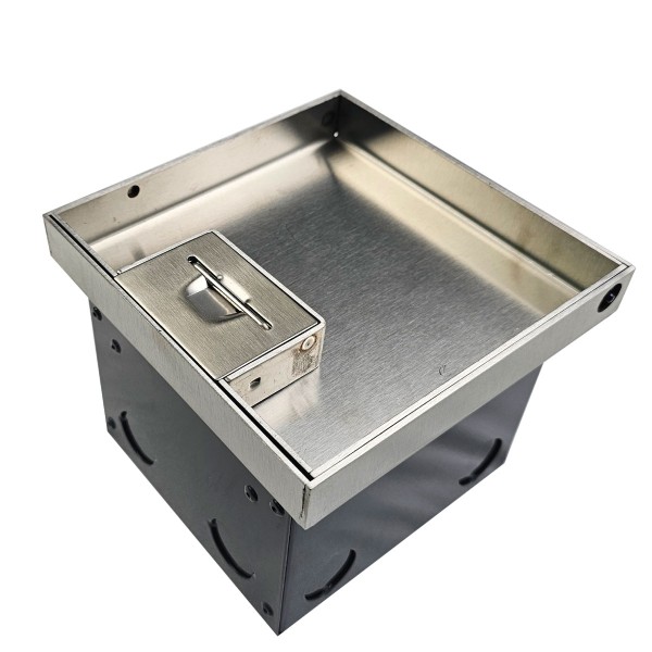 FOBSS19R1STDO3D - FFOB-149/2P3D Floor Box 1 x Standard Double GPO  3 x  Gang Data