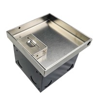 FOBSS19R1STDO3D - FFOB-149/2P3D Floor Box 1 x Standard Double GPO  3 x  Gang Data