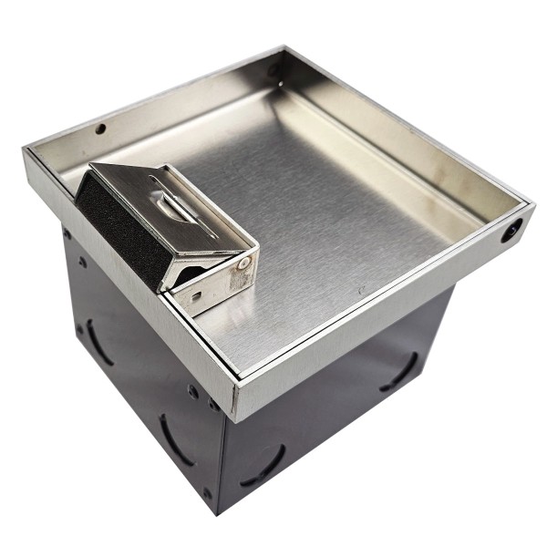 FOBSS19R1STDO3D - FFOB-149/2P3D Floor Box 1 x Standard Double GPO  3 x  Gang Data