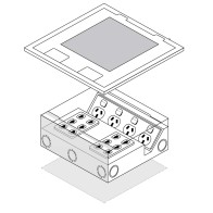 FFOB-250 1 x QUAD GPO + 12 GANG DATA