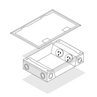 FFOB-290S/70 2 X 10amp Auto Switched Outlets and 3 x Single Data
