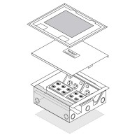 FFOB-340 4 X DGPO Outlet 12 Single Data Outlets