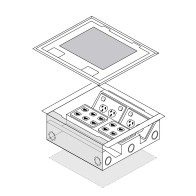 FFOB-340 4 X DGPO Outlet 12 Single Data Outlets