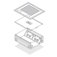 FFOB-340 2 X DGPO Outlet 12 Single Data Outlets