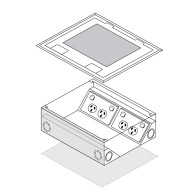 FFOB-340 2 X DGPO Outlet 12 Single Data Outlets