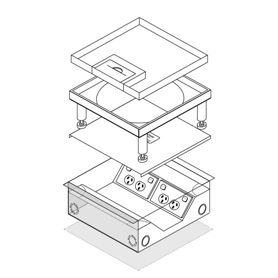 FFOB-550 4 X 10amp DGPO OUTLET