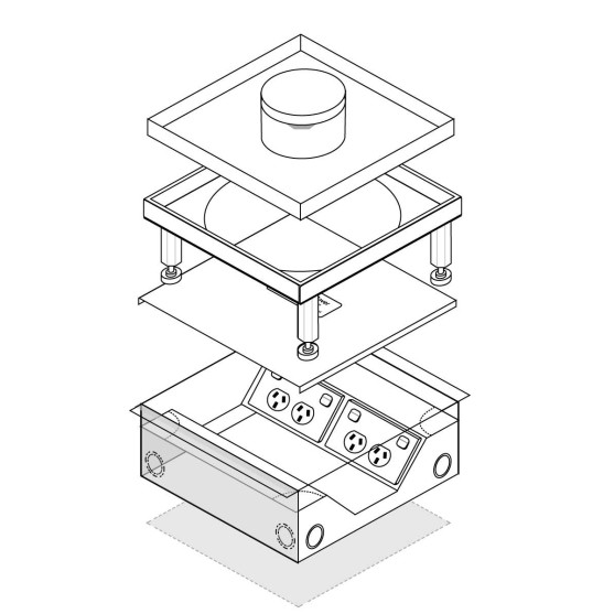 FFOB-550TU 4 X 10amp DGPO OUTLET