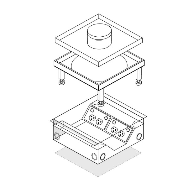 FFOB-550TU 4 X 10amp DGPO OUTLET