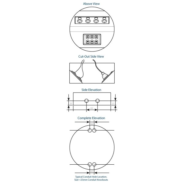 FFOB-560 ROUND CARCASS 1 X QUADGPO 6 X SINGLE DATA