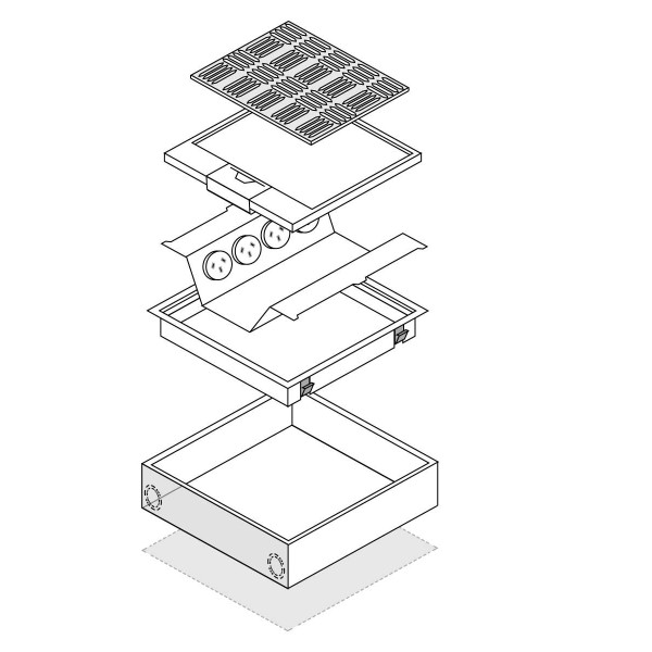 FFOB-570 4 X 10amp AUTO SWITCHED OUTLET 4 x SINGLE DATA