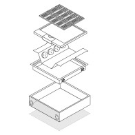 FFOB-570 4 X 10amp AUTO SWITCHED OUTLET 4 x SINGLE DATA