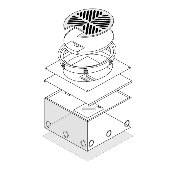FFOB-599 KIOSK BOX PROVISION 2 X IP66 SURFACE SWITCHES