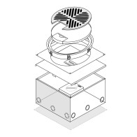 FFOB-599 KIOSK BOX PROVISION 2 X IP66 SURFACE SWITCHES