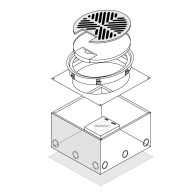 FFOB-599 KIOSK BOX PROVISION 2 X IP66 SURFACE SWITCHES