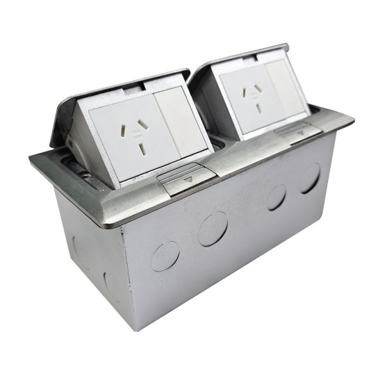 Double Pop Up Side by Side 2 X 10Amp AUTO SWITCHED GPO OUTLET