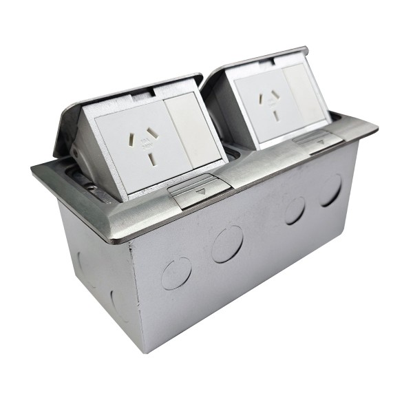 Double Pop Up Side by Side 2 X 10Amp AUTO SWITCHED GPO OUTLET