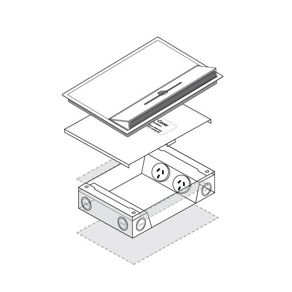 FOBSS19F2P3DS70 2 X 10amp Auto Switched Outlets and 3 x Single Data