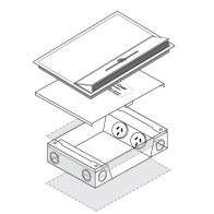 FOBSS19F2P3DS70 2 X 10amp Auto Switched Outlets and 3 x Single Data