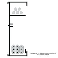 SKIRTING DUCT BODY 150mm x 50mm Black Ripple (AK15050DB-BR)
