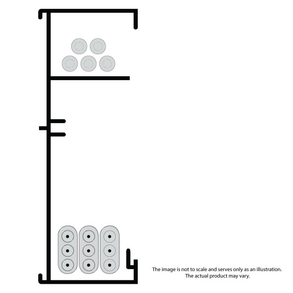SKIRTING DUCT BODY 200mm x 50mm Oyster Grey (AK50DB-OG)