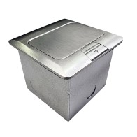 POP UP OUTLET BOX STAINLESS STEEL FLUSH 1 X Auto-Swiched Outlet (XL Carcass)
