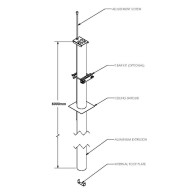 SP70 Round Service Column 70mm | Cableduct Systems