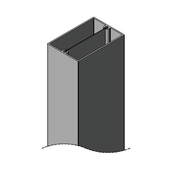 SP7550 Rectangular Service Column 75x50mm | Cableduct Systems