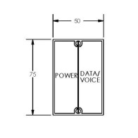 SP7550 Rectangular Service Column 75x50mm | Cableduct Systems
