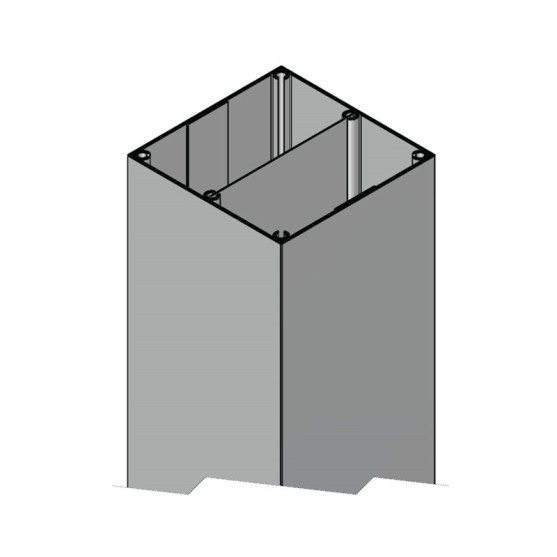 SP100100 Square Service Column 100x100mm | Cableduct Systems