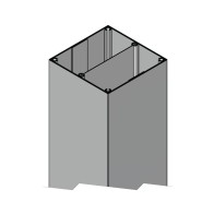 SP100100 Square Service Column 100x100mm | Cableduct Systems