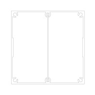 SP100100 Square Service Column 100x100mm | Cableduct Systems