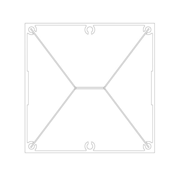 SP100100 Square Service Column 100x100mm | Cableduct Systems