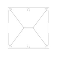 SP100100 Square Service Column 100x100mm | Cableduct Systems