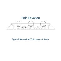 Above Floor Duct, Ramped Aluminium | Cableduct Systems