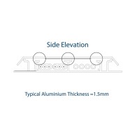 Above Floor Duct, Ramped Aluminium | Cableduct Systems