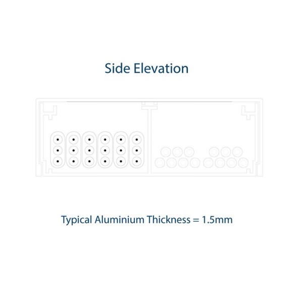Above Floor Duct, Ramped Aluminium | Cableduct Systems
