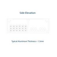 Above Floor Duct, Ramped Aluminium | Cableduct Systems