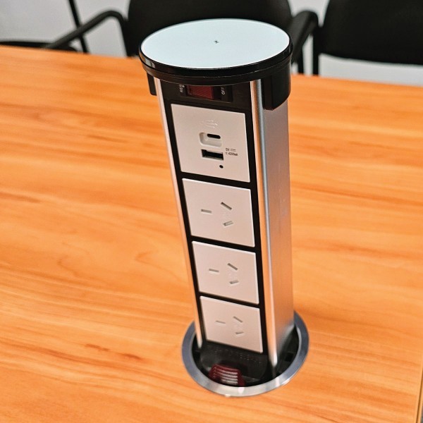 DOB Recessed Pop-Up Desk Outlet | Cableduct Systems