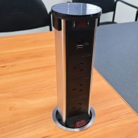 DOB Recessed Pop-Up Desk Outlet | Cableduct Systems