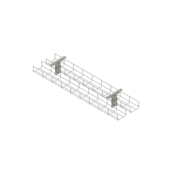 under desk cable basket back to back