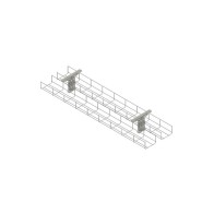 Under Desk Cable Basket Kit, White | Cableduct Systems