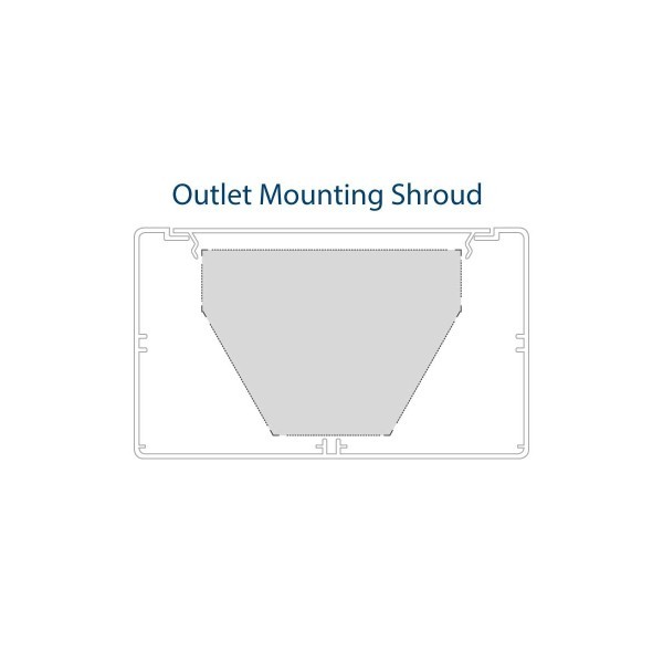 sp87 outlet mounting shroud