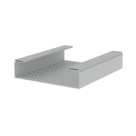 Unex Perforated Insulating Cable Tray 100x400 U23X Grey