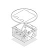 FFOB-148R Floor Box 1 x Standard  DGPOs + 3 Data Provisions