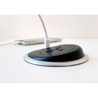 Pixel In-Desk Power & USB Charging Outlet | Cableduct Systems